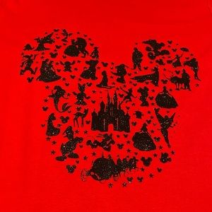 Beautiful red Disney heart character shirt